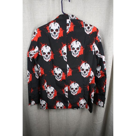 Men's Suitmeister Skull Blazer with Matching Tie Size Small - Picture 5 of 5